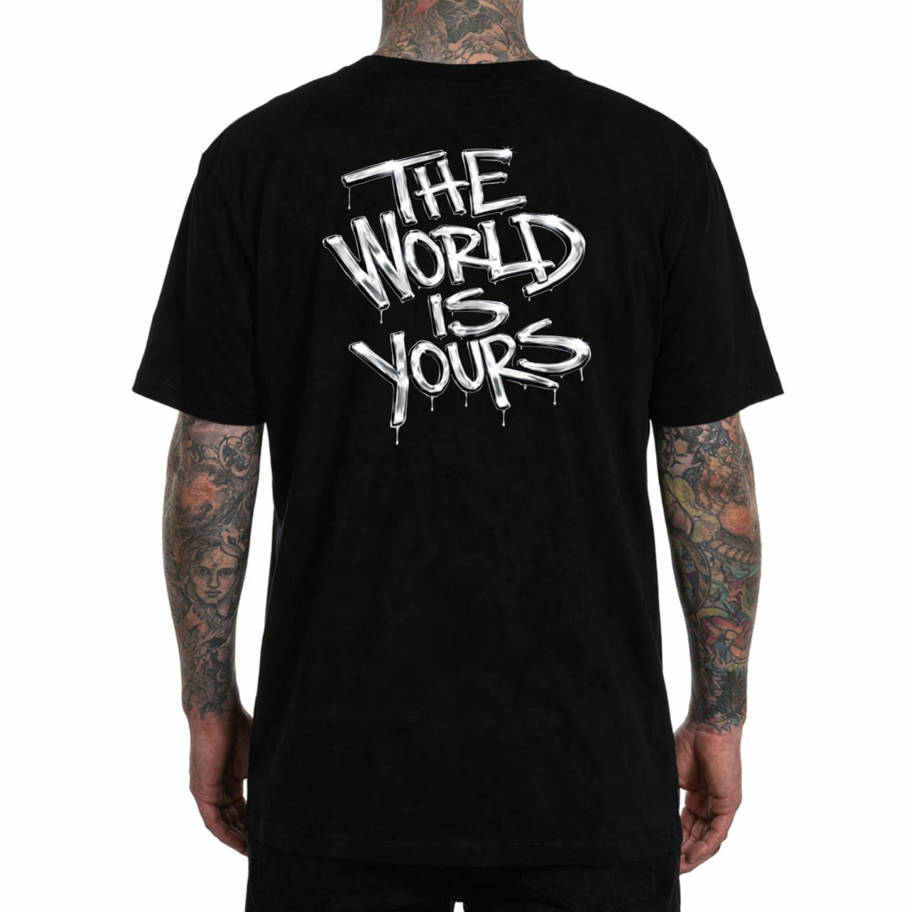 Royale The World Is Yours Chrome Drip tee *LIMITED*