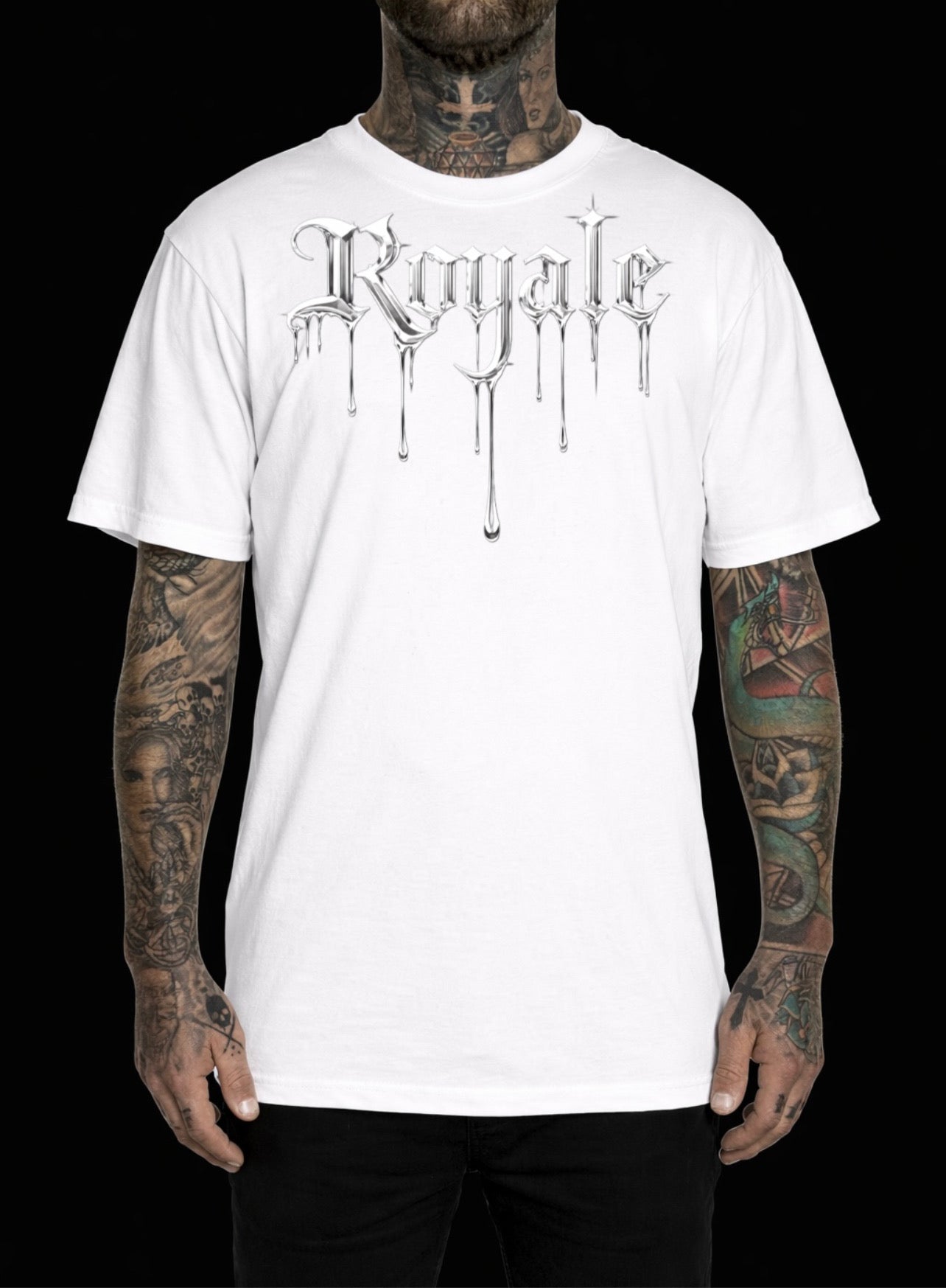 Royale Double R drip tee